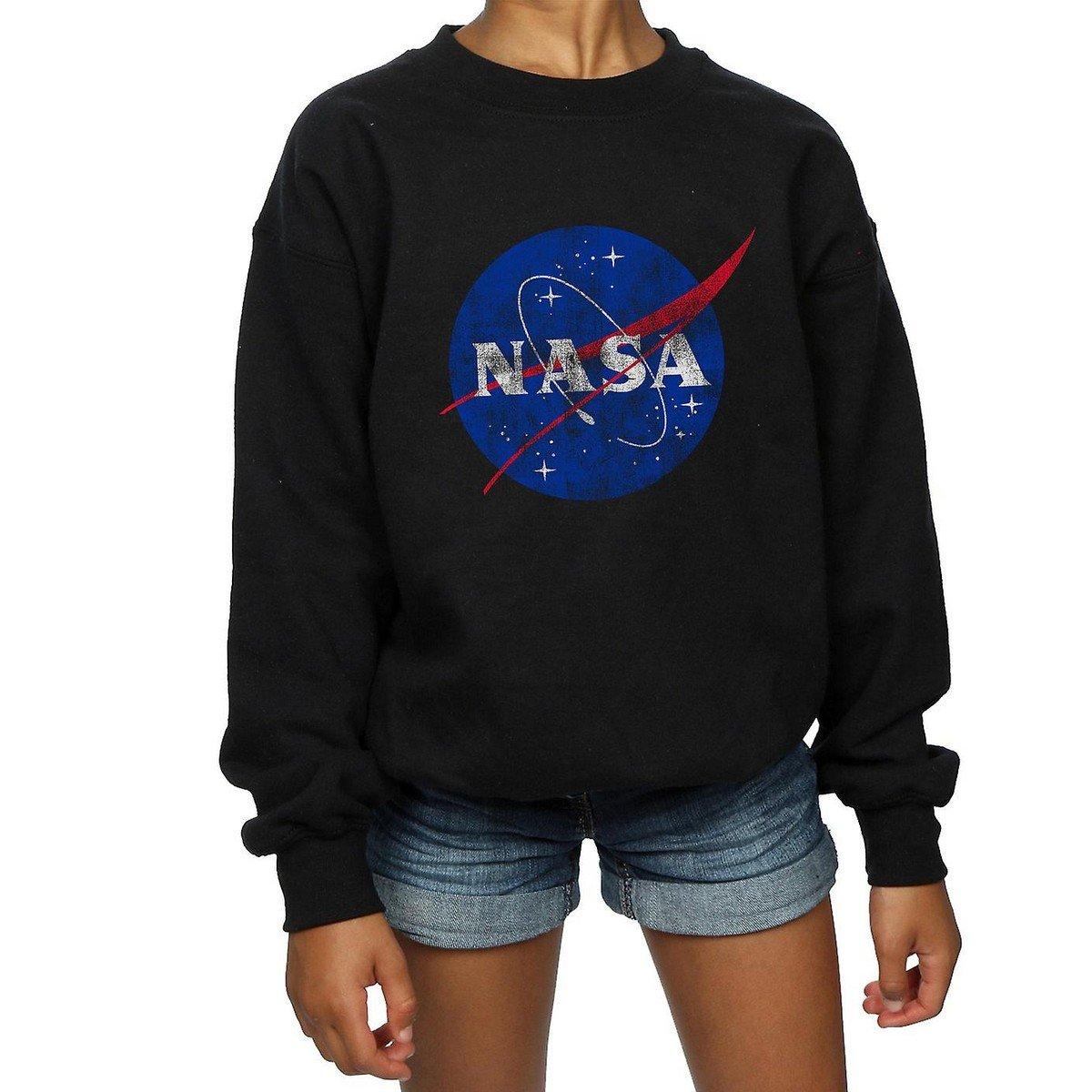 Sweatshirt Mädchen Schwarz 128 von Nasa