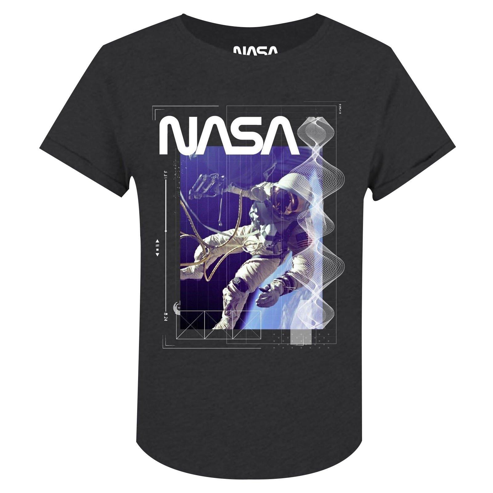 Tshirt Damen Charcoal Black L von Nasa