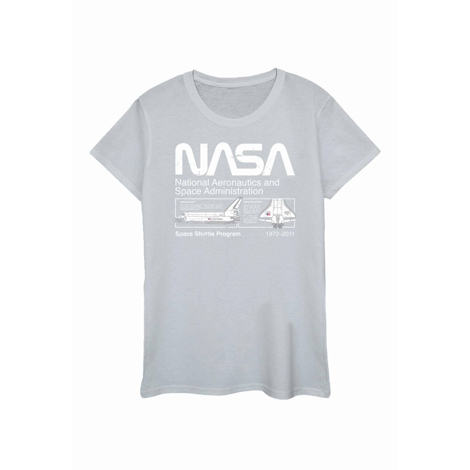 Tshirt Damen Grau XXL von Nasa