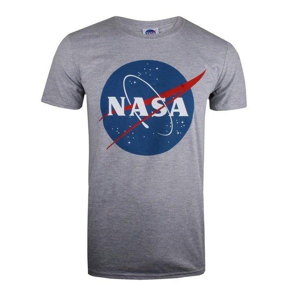 Tshirt Logo Herren Grau M von Nasa