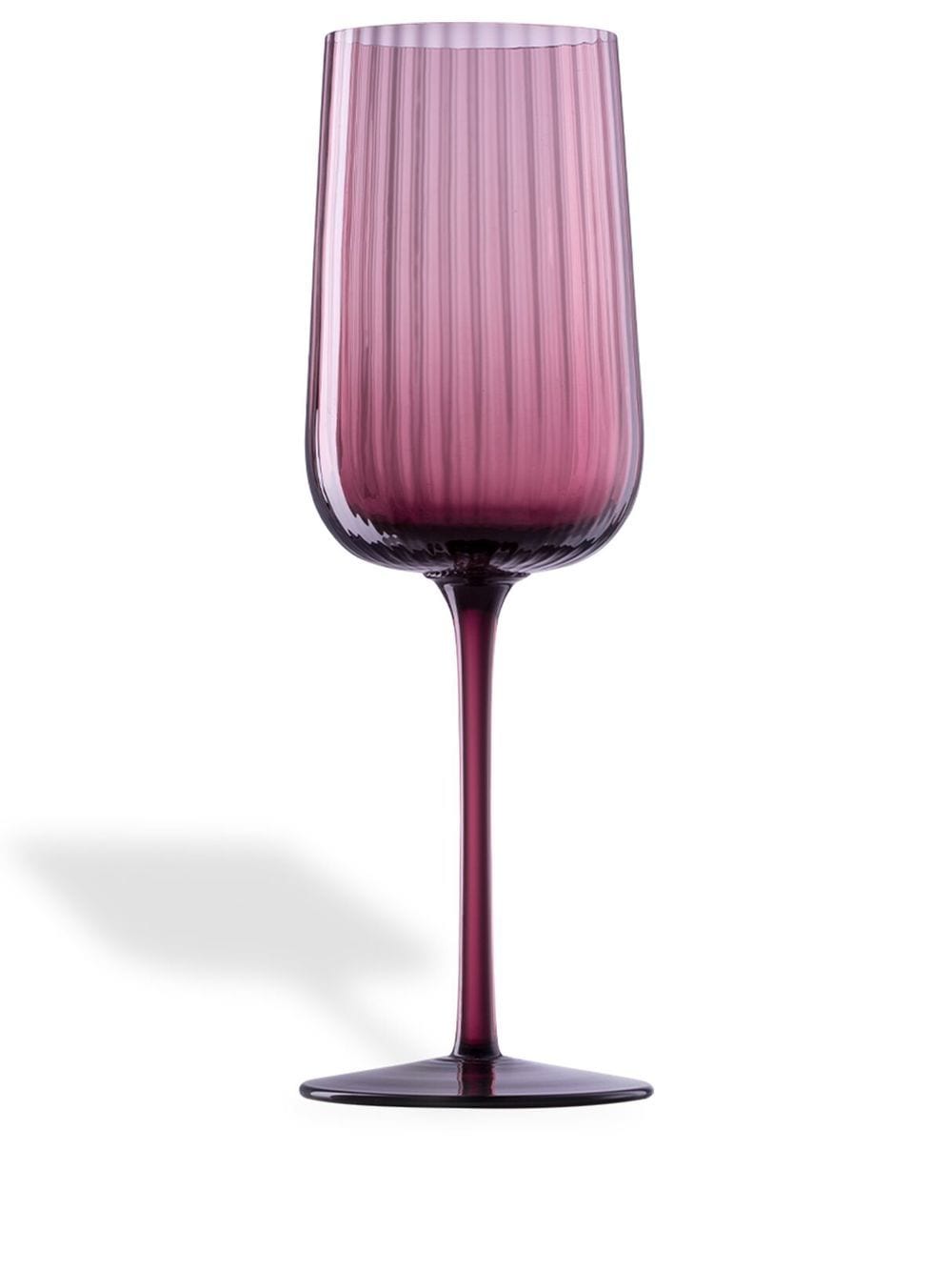 NasonMoretti Gigolo ribbed wine glass (22.5cm) - Purple von NasonMoretti