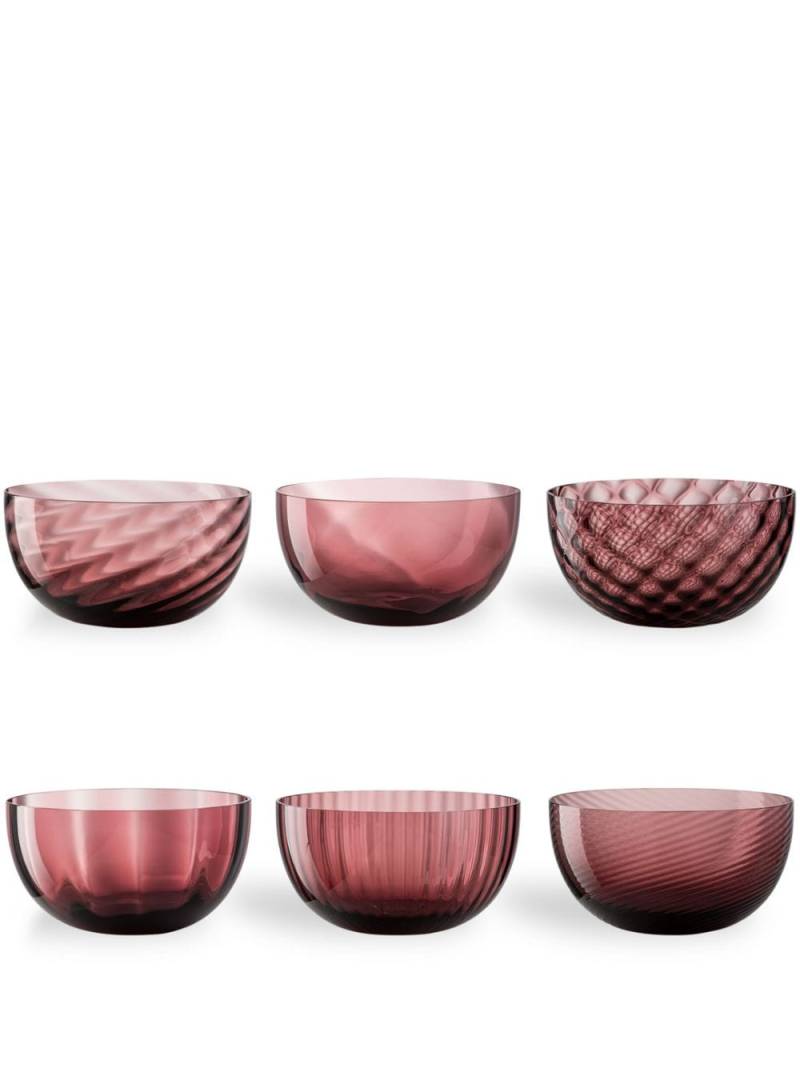 NasonMoretti Idra glass cups (set of 6) - Purple von NasonMoretti