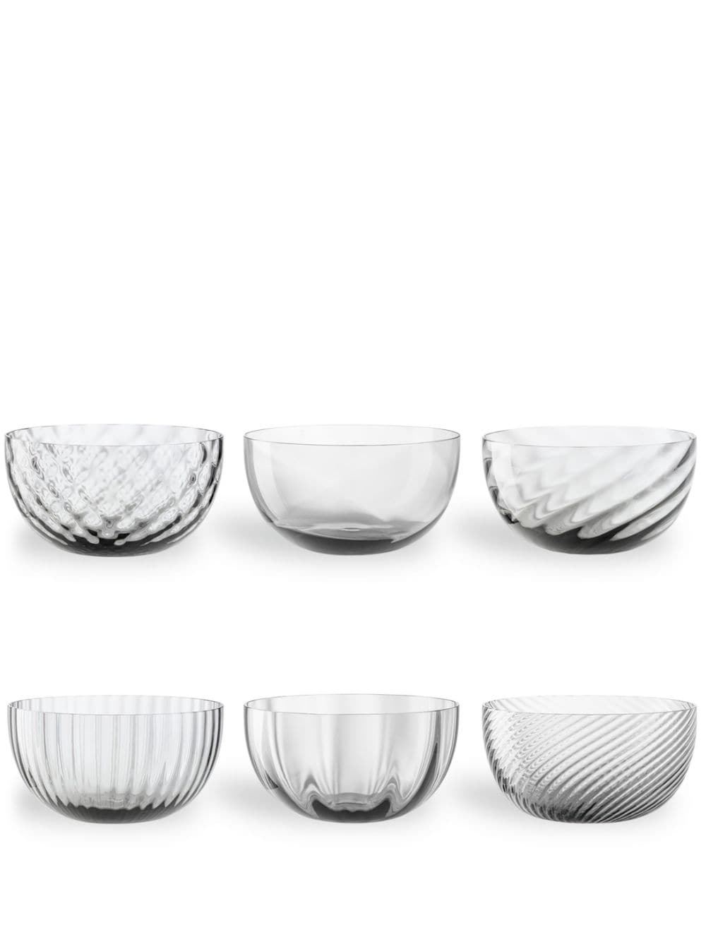 NasonMoretti Idra glass cups (set of 6) - Neutrals von NasonMoretti