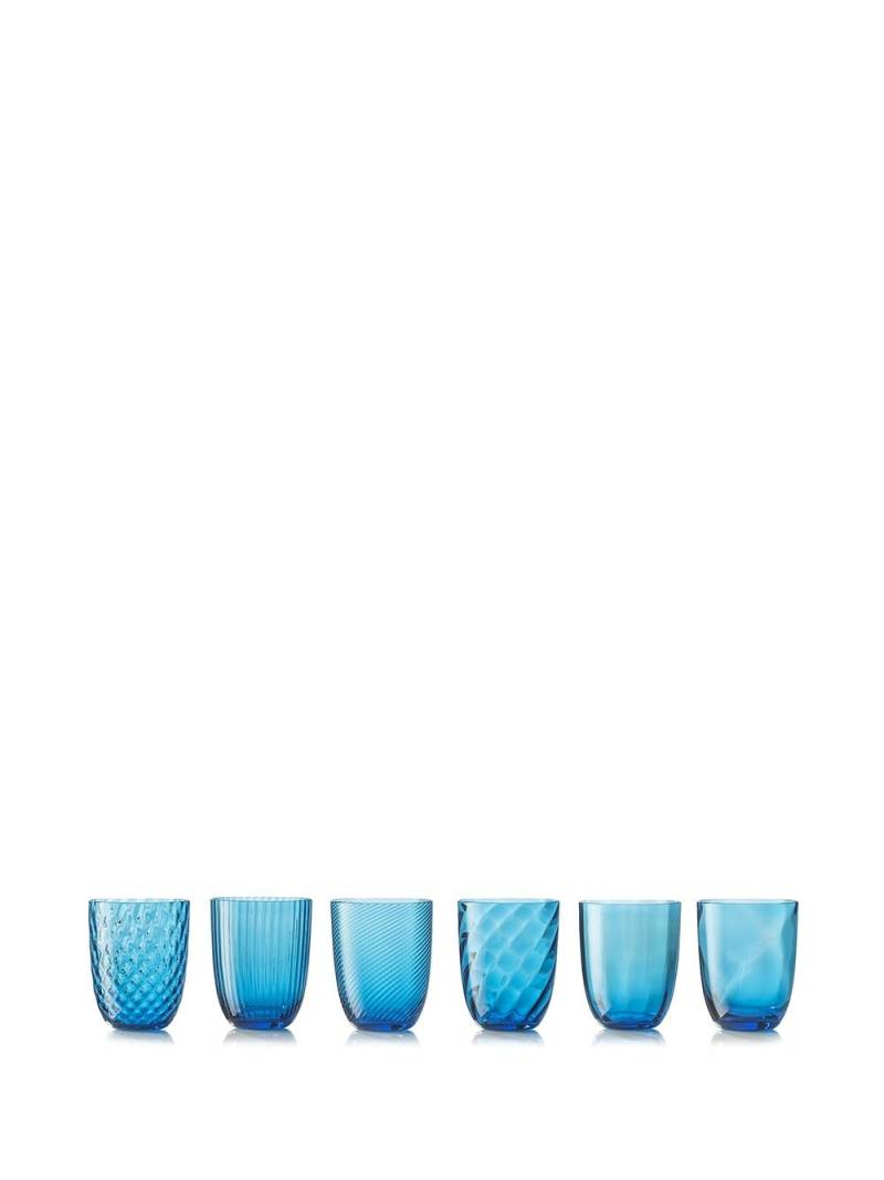 NasonMoretti Idra water glasses (set of 6) - Blue von NasonMoretti