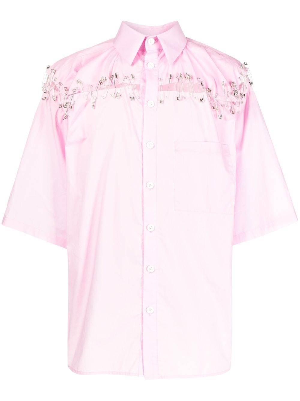 Natasha Zinko Box safety-pin detail shirt - Pink von Natasha Zinko