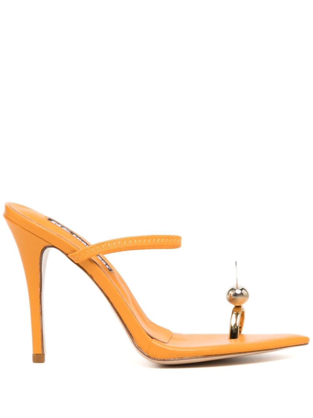 Natasha Zinko Bunny 110mm leather sandals - Orange von Natasha Zinko