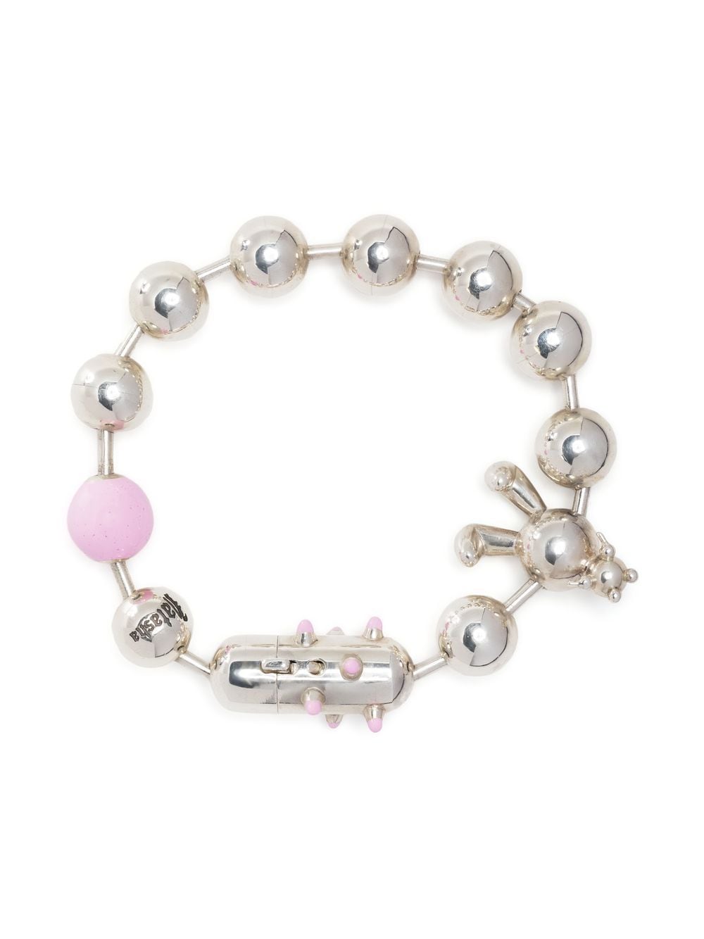 Natasha Zinko Bunny ball-chain bracelet - Silver von Natasha Zinko
