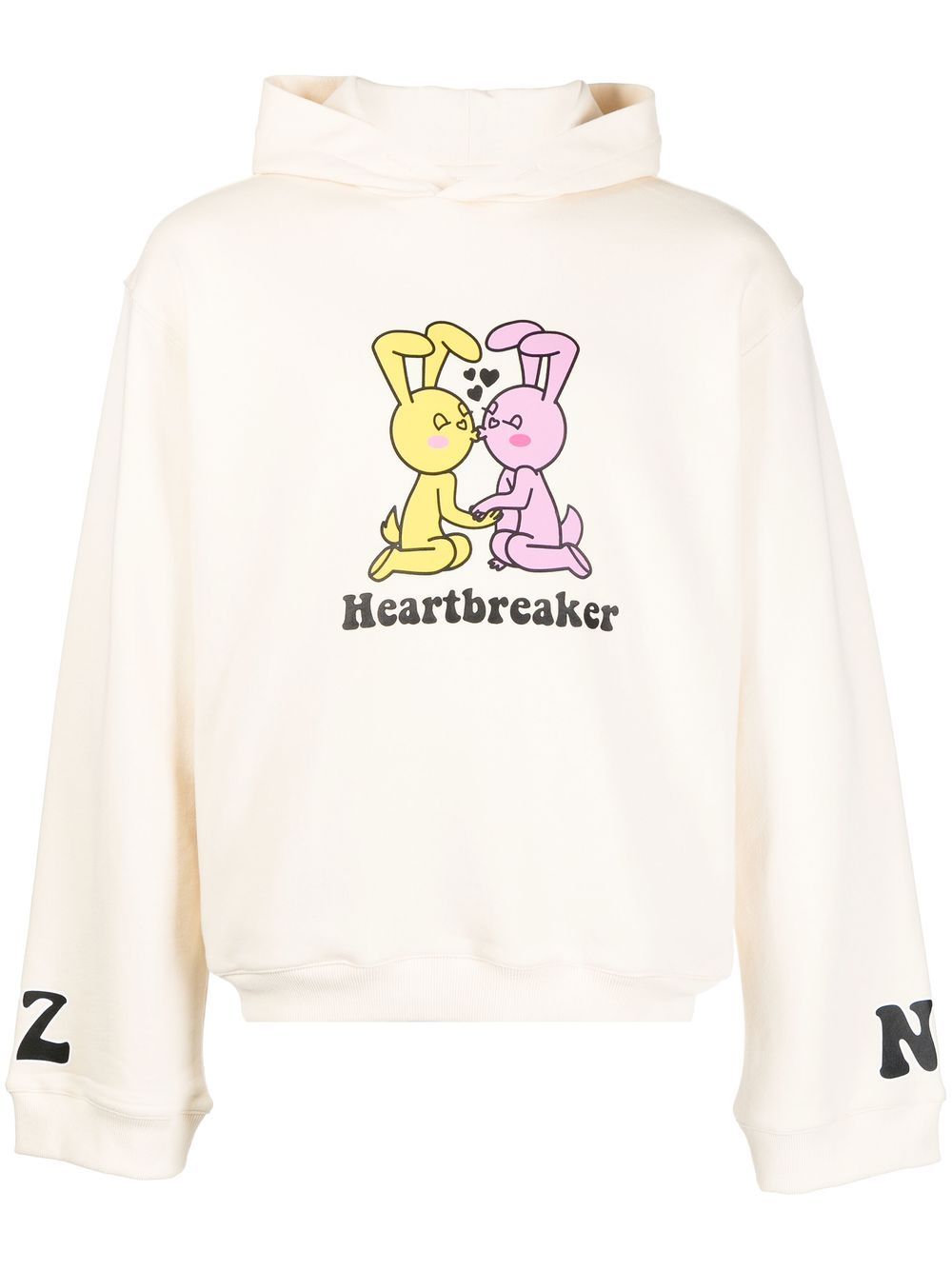 Natasha Zinko Heartbreaker graphic-print hoodie - White von Natasha Zinko