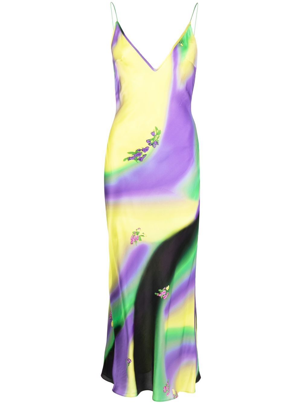 Natasha Zinko Ombré midi slip dress - Multicolour von Natasha Zinko