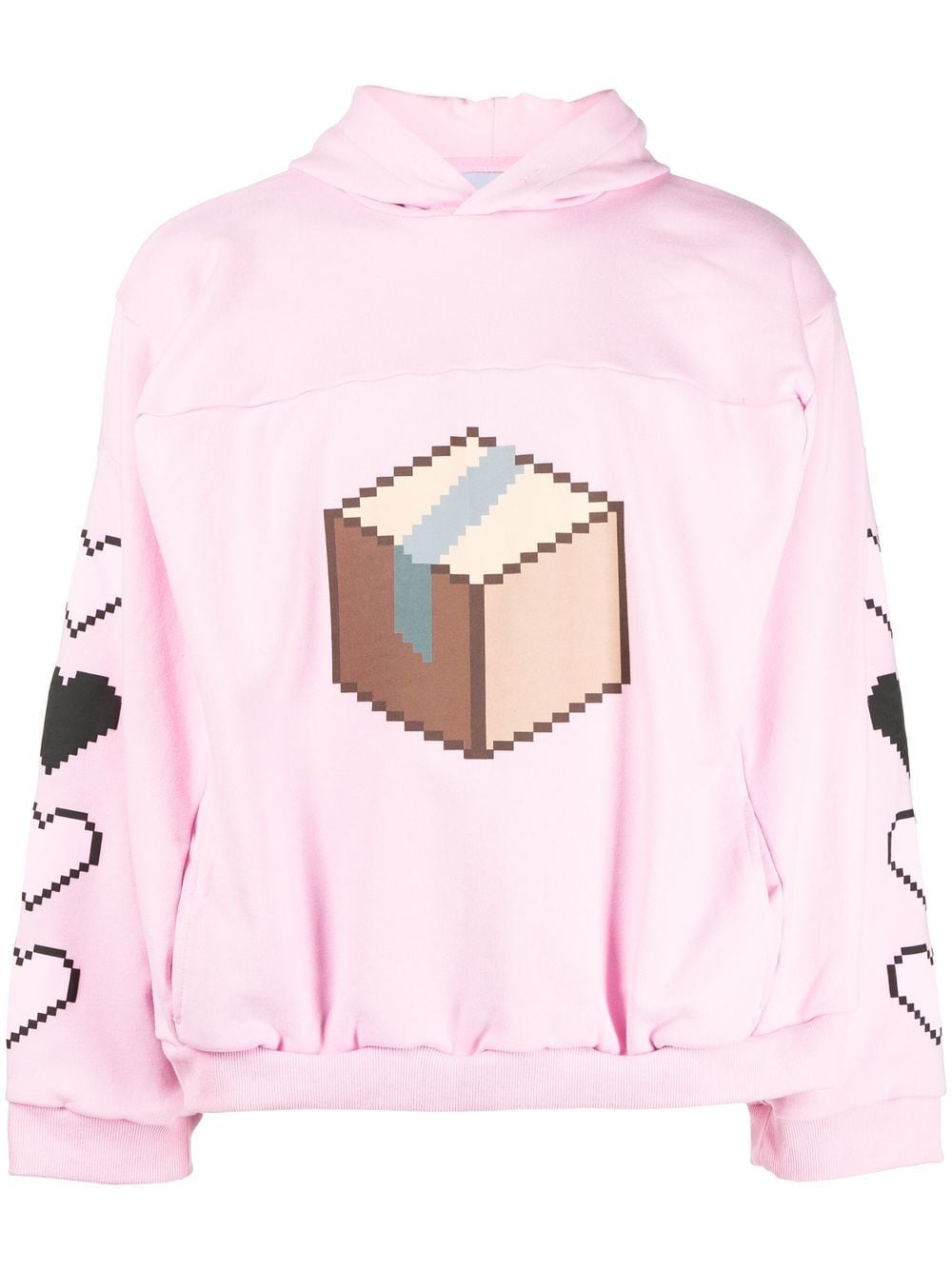 Natasha Zinko Smiley Box print hoodie - Pink von Natasha Zinko