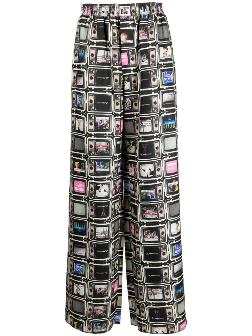 Natasha Zinko TV Pyjama wide-leg trousers - Multicolour von Natasha Zinko