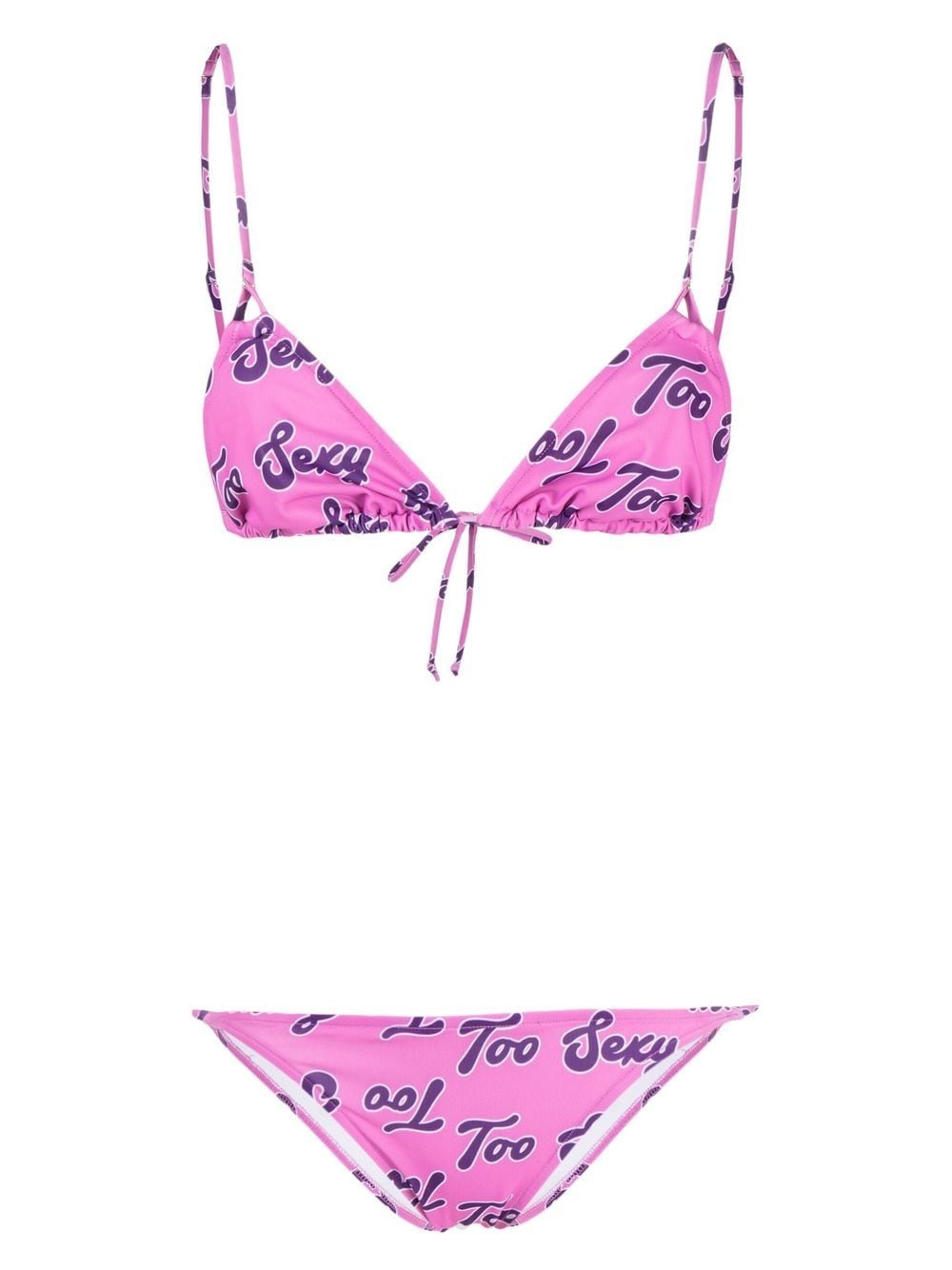 Natasha Zinko Too Sexy-print bikini set - Pink von Natasha Zinko
