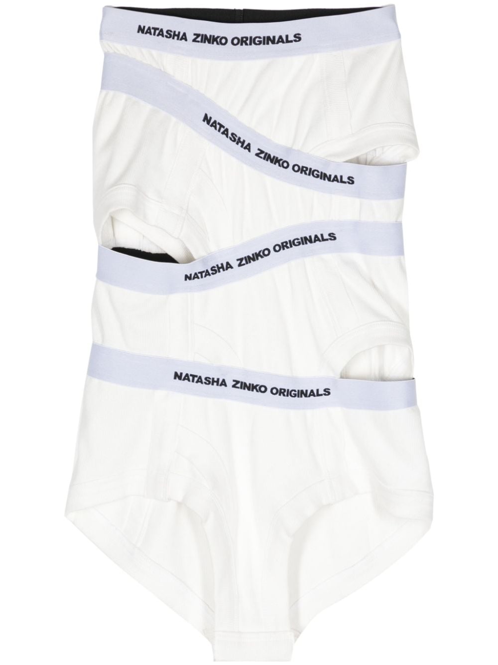 Natasha Zinko Underwear asymmetric skirt - White von Natasha Zinko