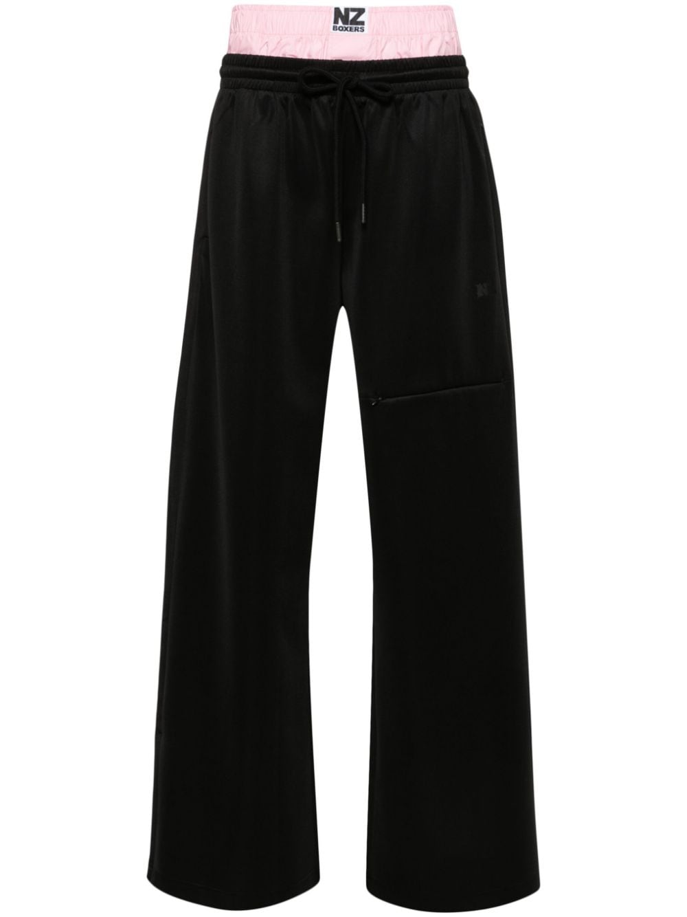 Natasha Zinko double-waist wide-leg trousers - Black von Natasha Zinko