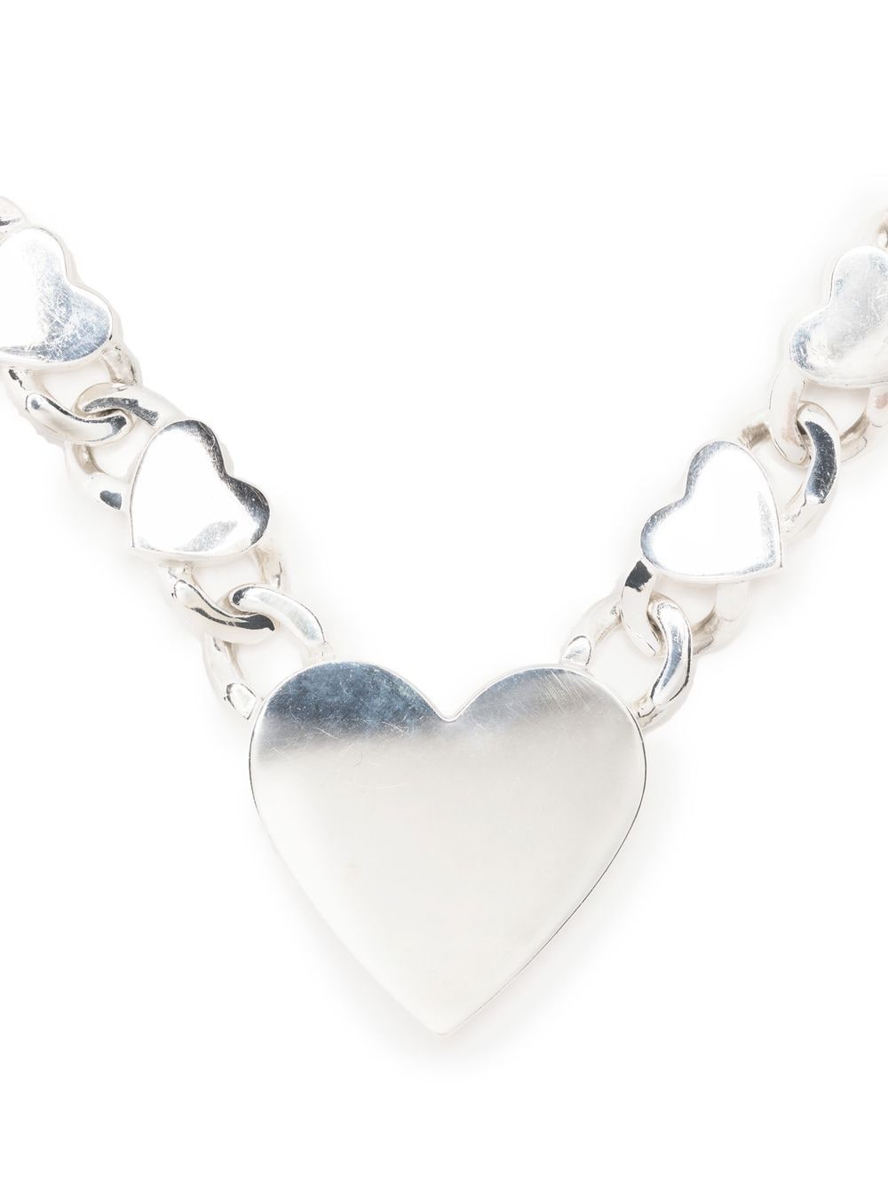 Natasha Zinko silver heart-charm chain necklace von Natasha Zinko