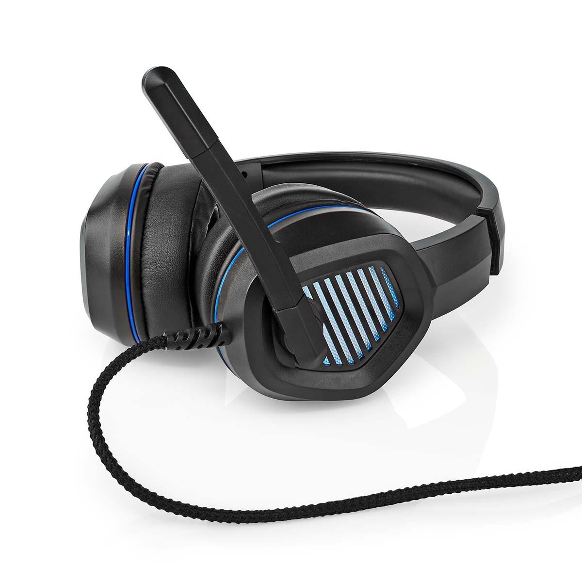 Gaming Headset | Over-Ear | Surround | USB Typ-A | Vikbara Mikrofon | 2,10 m | LED von Nedis