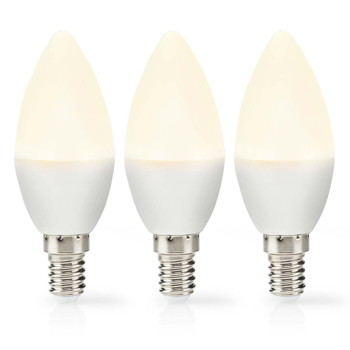 Led-glühbirne E14 | Leuchtstoffröhre | 2,8 W | 250 Lm | 2700 K | Varm Vit | Matt | 3 Stück. Unisex  ONE SIZE von Nedis