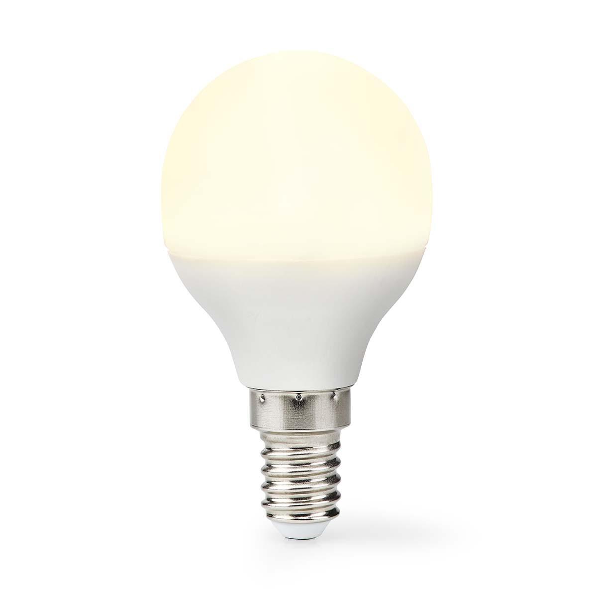 Led-lampe E14 | G45 | 4,9 W | 470 Lm | 2700 K | Varm Vit | Matt | 1 M. Unisex  ONE SIZE von Nedis