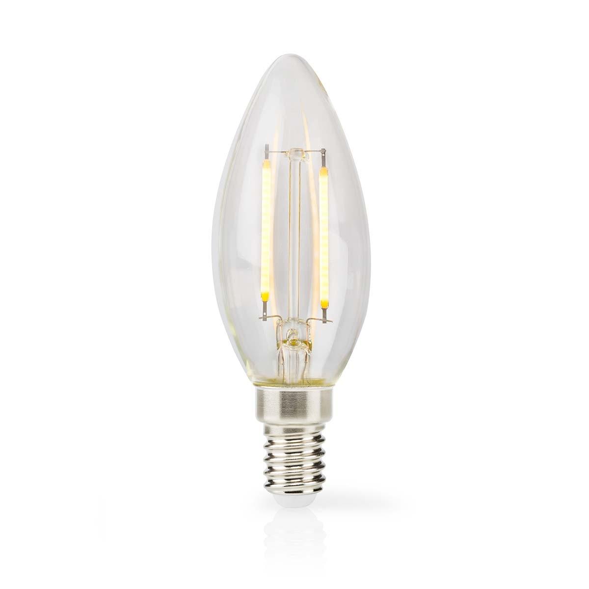 Led-lampe E14 | Ljus | 2 W | 250 Lm | 2700 K | Varm Vit | Retrostil | 1 M. | Tydlig Unisex  ONE SIZE von Nedis