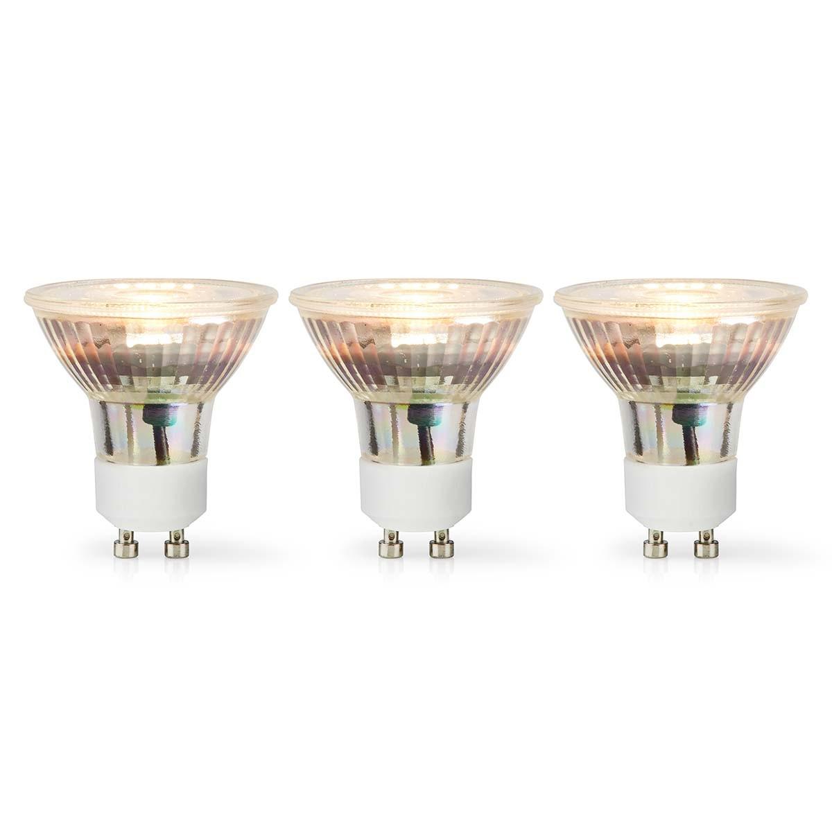 Led-lampe Gu10 | Spot | 4,5 W | 345 Lm | 2700 K | Dimbar | Varm Vit | Retrostil | 3 St. Unisex  ONE SIZE von Nedis