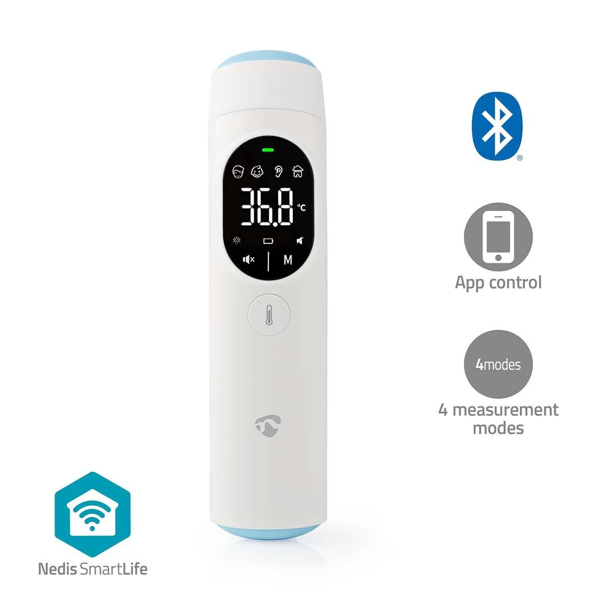 Smartlife Infraröd Thermometer | Led Anzeige | Öra / Pannan | Vit Unisex von Nedis