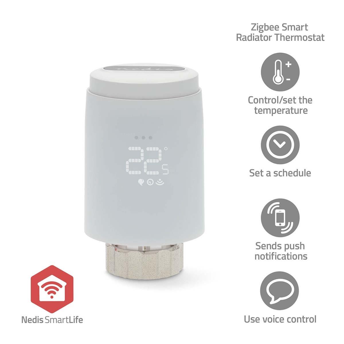 Smartlife Kühlersteuerung | Zigbee 3.0 | Batterie Betrieben | Led | Android ™ / Ios Unisex  ONE SIZE von Nedis