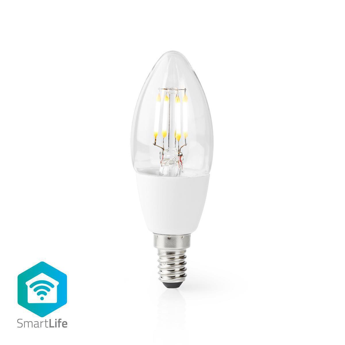 Smartlife Led Vintage Lampa | Wi-fi | E14 | 400 Lm | 5 W | Varm Vit | 2700 K | Glas | Android™ / Ios | Ljus | 1 St. Unisex  ONE SIZE von Nedis