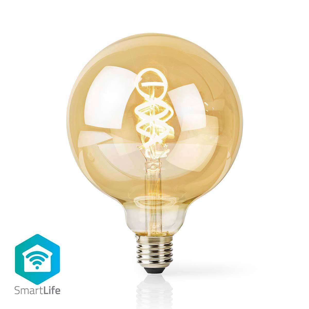 Smartlife Led Vintage Lampa | Wi-fi | E27 | 360 Lm | 4.9 W | Varm Till Cool Vit | 1800 - 6500 K | Glas | Android™ / Ios | Globe | 1 St. Unisex  ONE SIZE von Nedis