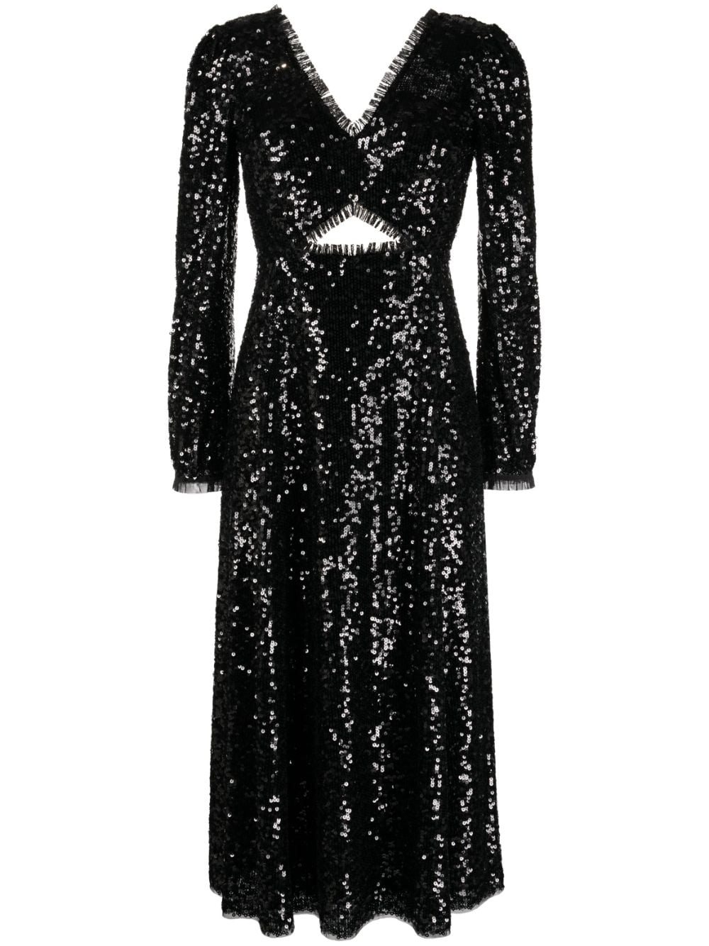 Needle & Thread Elara sequin-embellished midi dress - Black von Needle & Thread