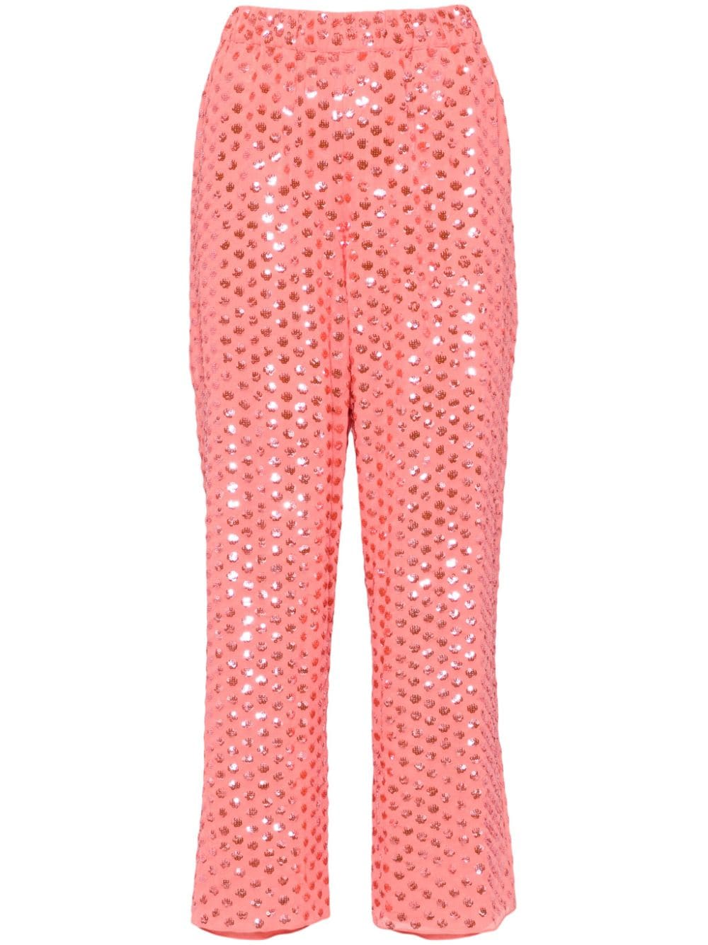 Needle & Thread Raindrop Gloss trousers - Pink von Needle & Thread