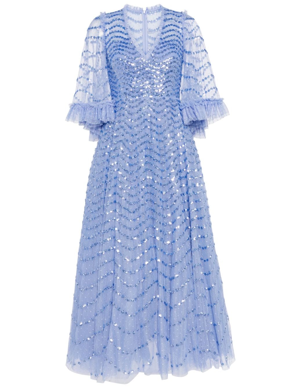 Needle & Thread Shimmer Wave gown - Blue von Needle & Thread