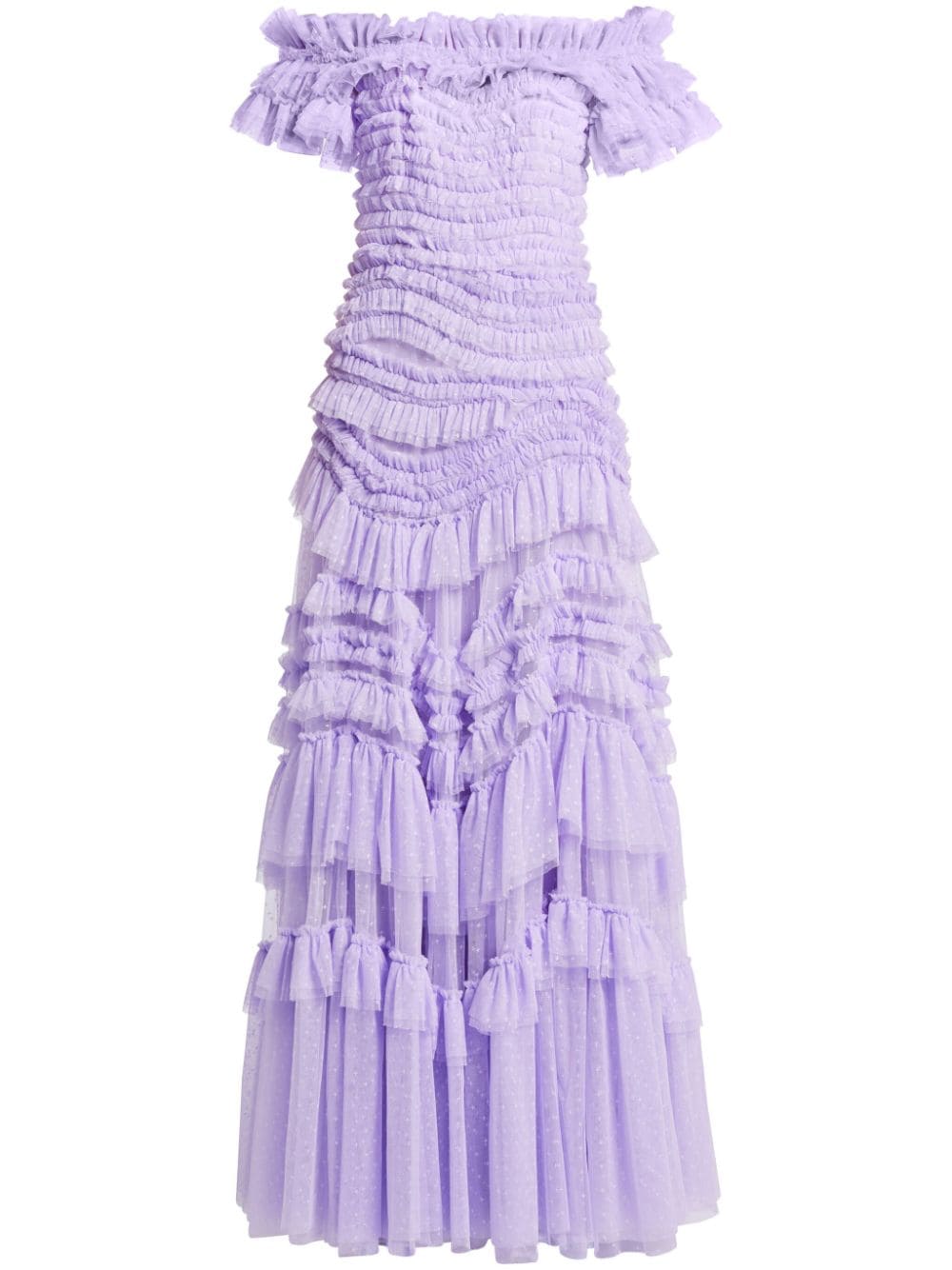 Needle & Thread Wild Rose ruffled gown - Purple von Needle & Thread