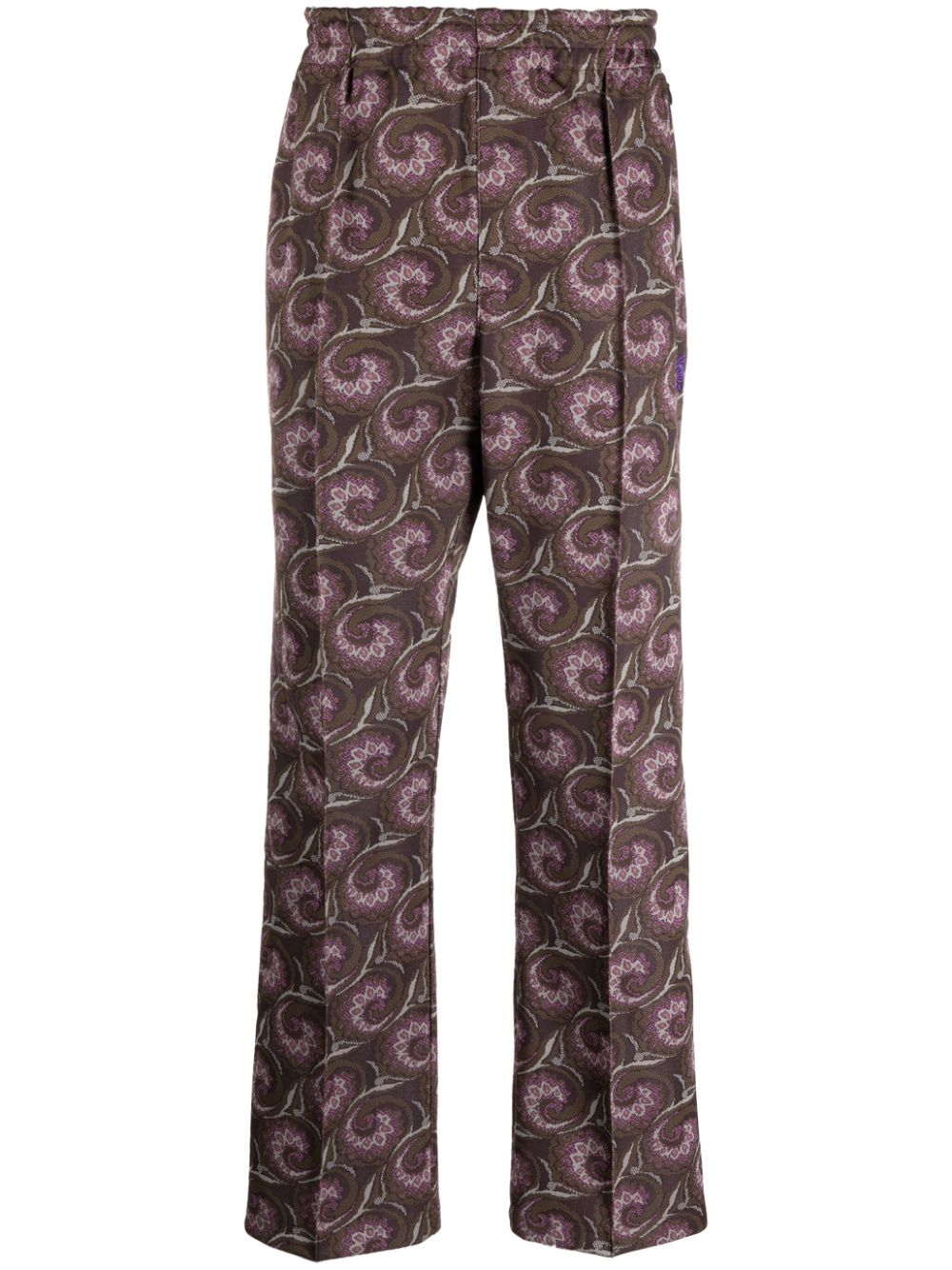Needles pintuck bold-checked trousers - Brown von Needles