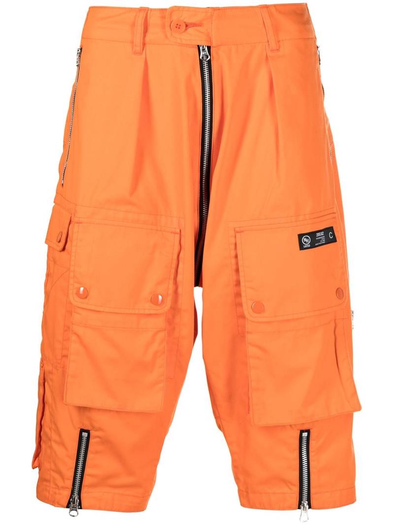 Neighborhood Airborne dropped-crotch shorts - Orange von Neighborhood