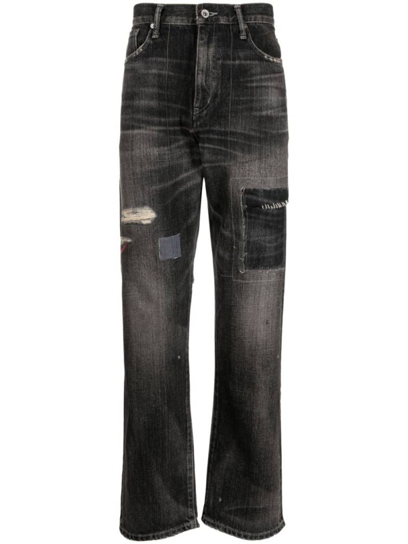 Neighborhood Savage ripped-detail jeans - Black von Neighborhood