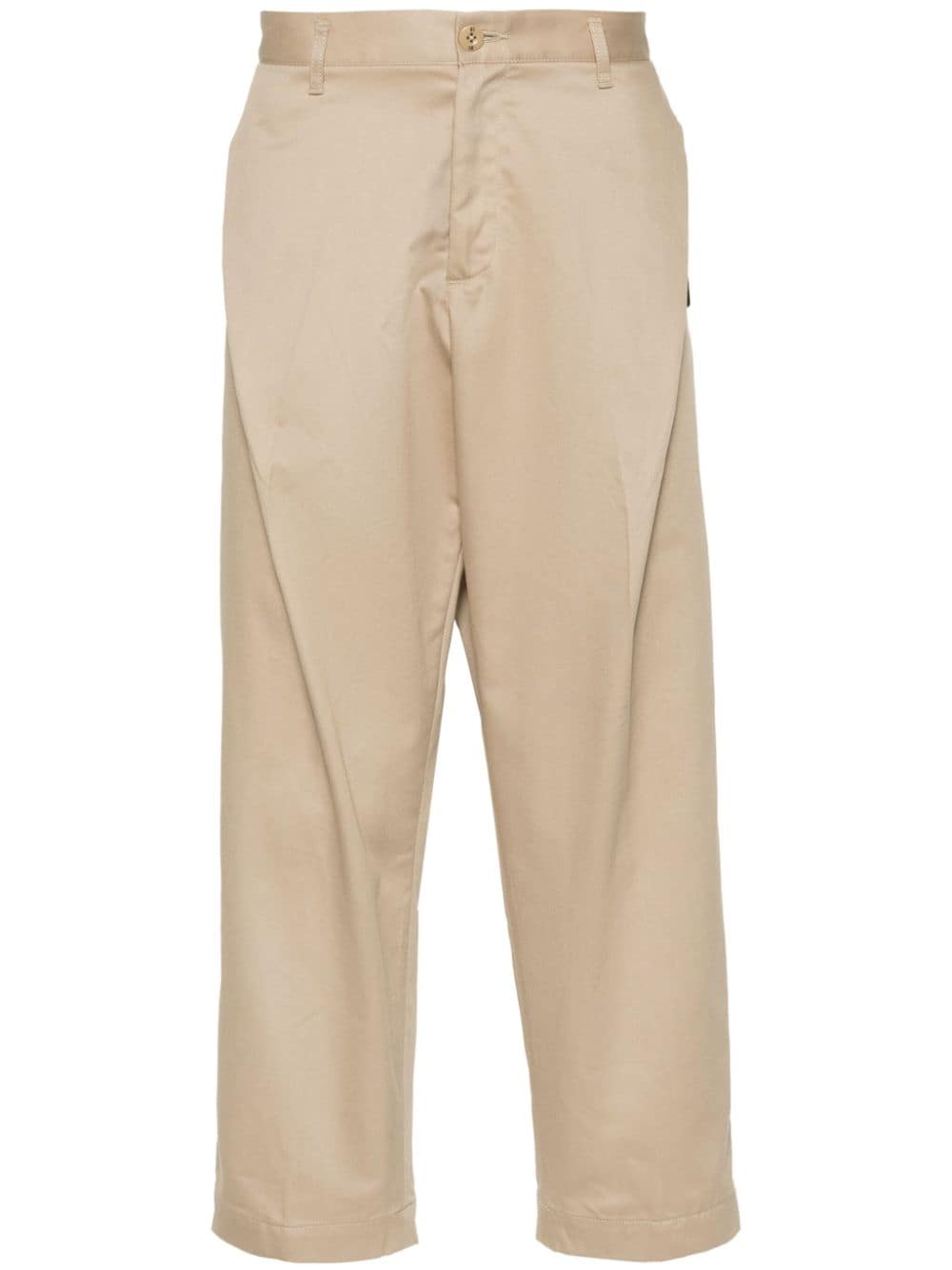 Neighborhood logo-patch chino trousers - Neutrals von Neighborhood