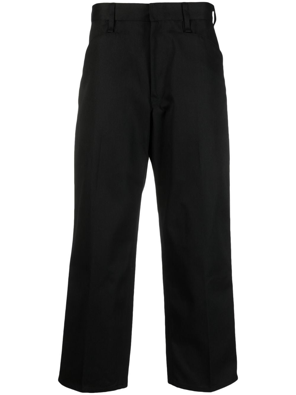 Neighborhood logo-patch wide-leg trousers - Black von Neighborhood