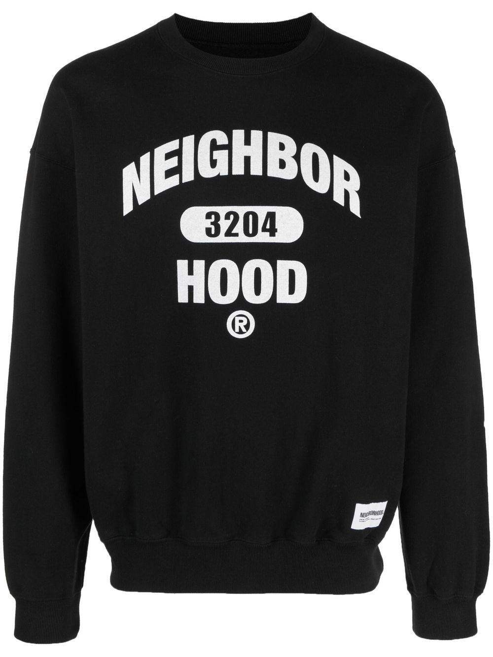 Neighborhood logo-print college sweatshirt - Black von Neighborhood
