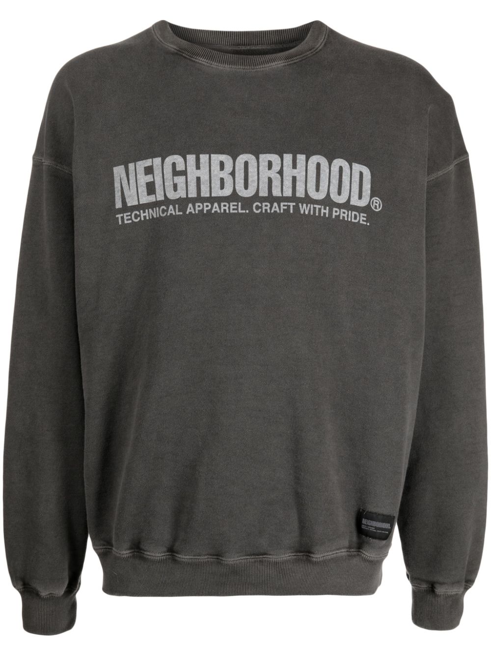 Neighborhood logo-print cotton sweatshirt - Grey von Neighborhood