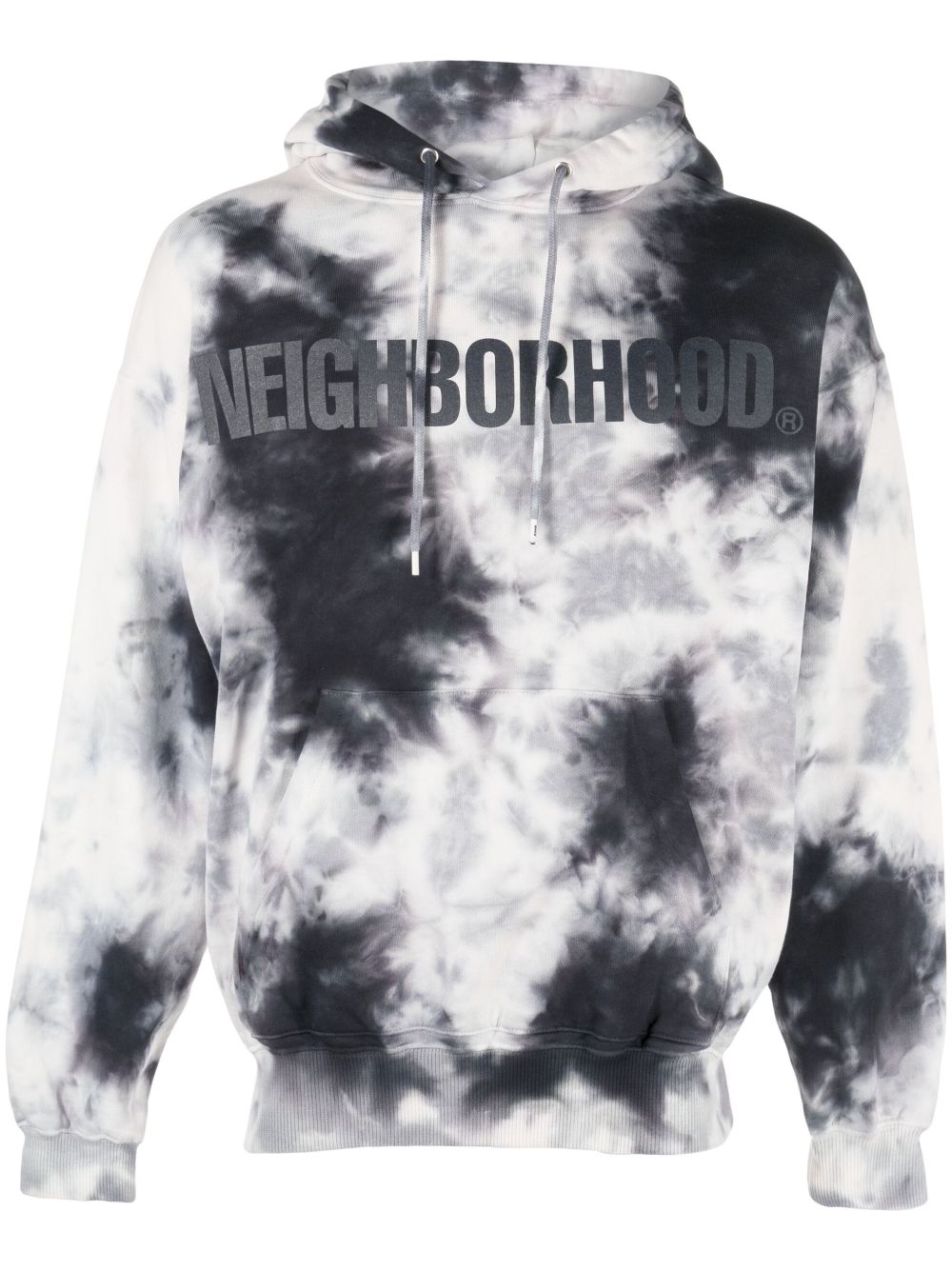 Neighborhood tie-dye patter cotton hoodie - Black von Neighborhood