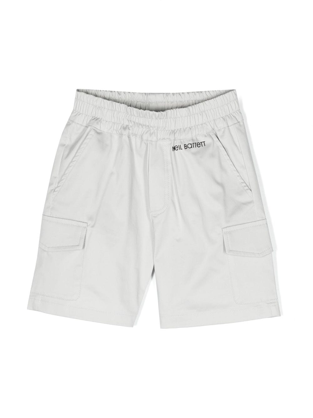 Neil Barrett Kids logo-print track shorts - Grey von Neil Barrett Kids