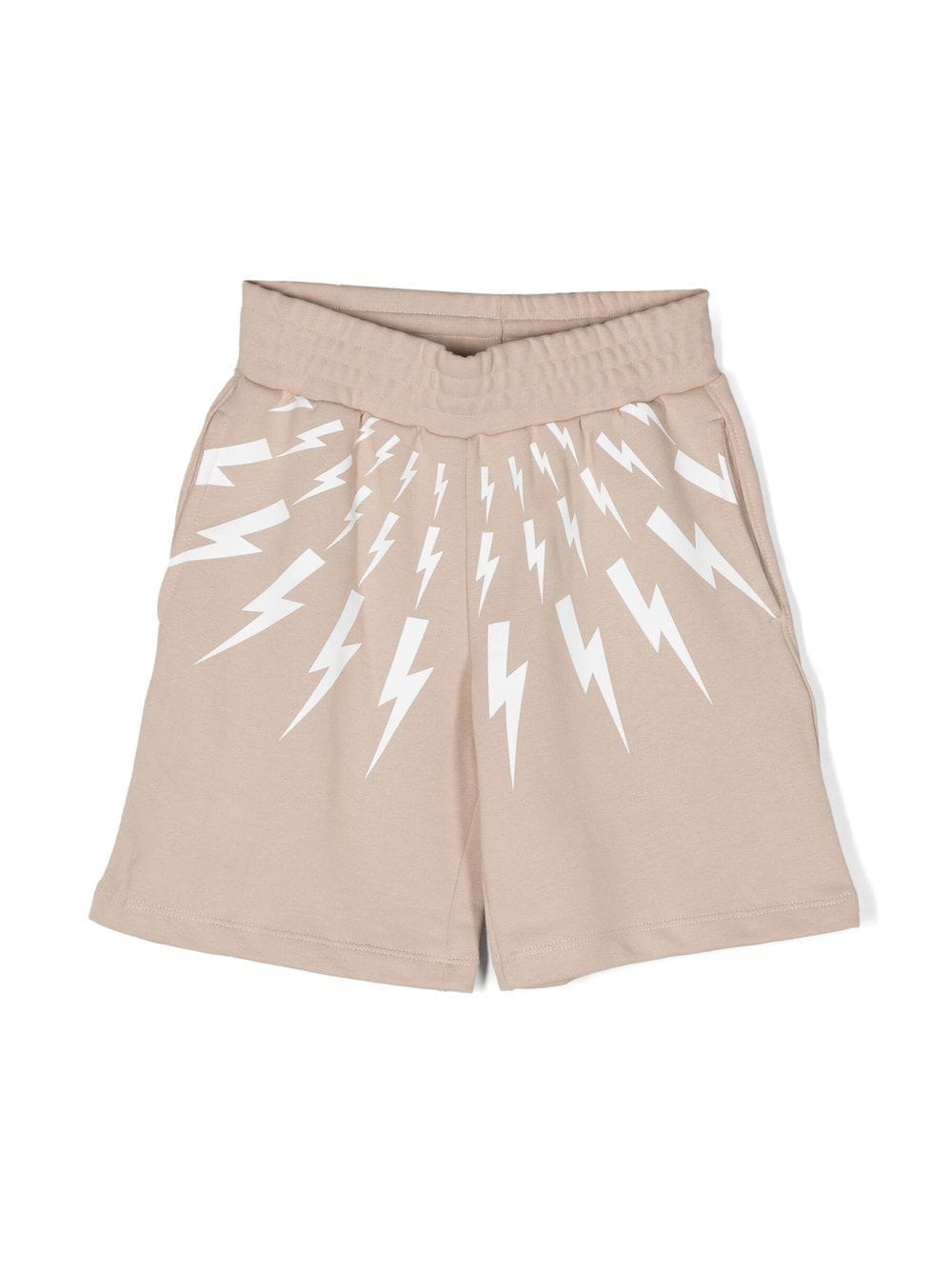 Neil Barrett Kids logo-print track shorts - Neutrals von Neil Barrett Kids