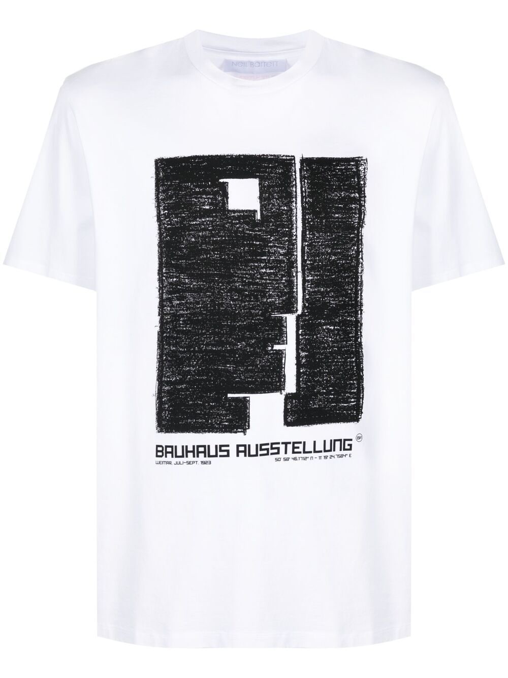 Neil Barrett Bauhaus graphic-print T-shirt - White von Neil Barrett