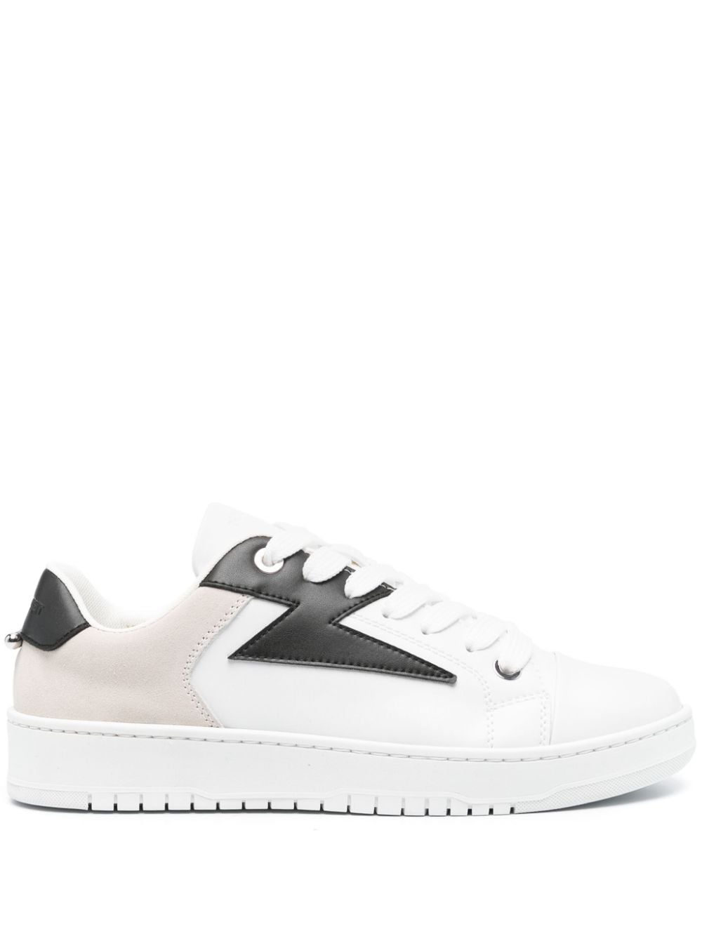 Neil Barrett Duran leather sneakers - White von Neil Barrett