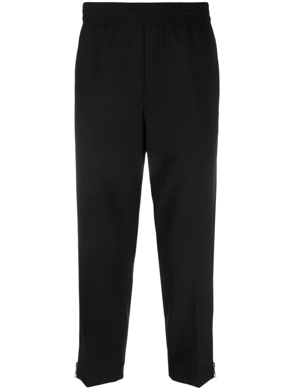 Neil Barrett elasticated-waistband tapered trousers - Black von Neil Barrett