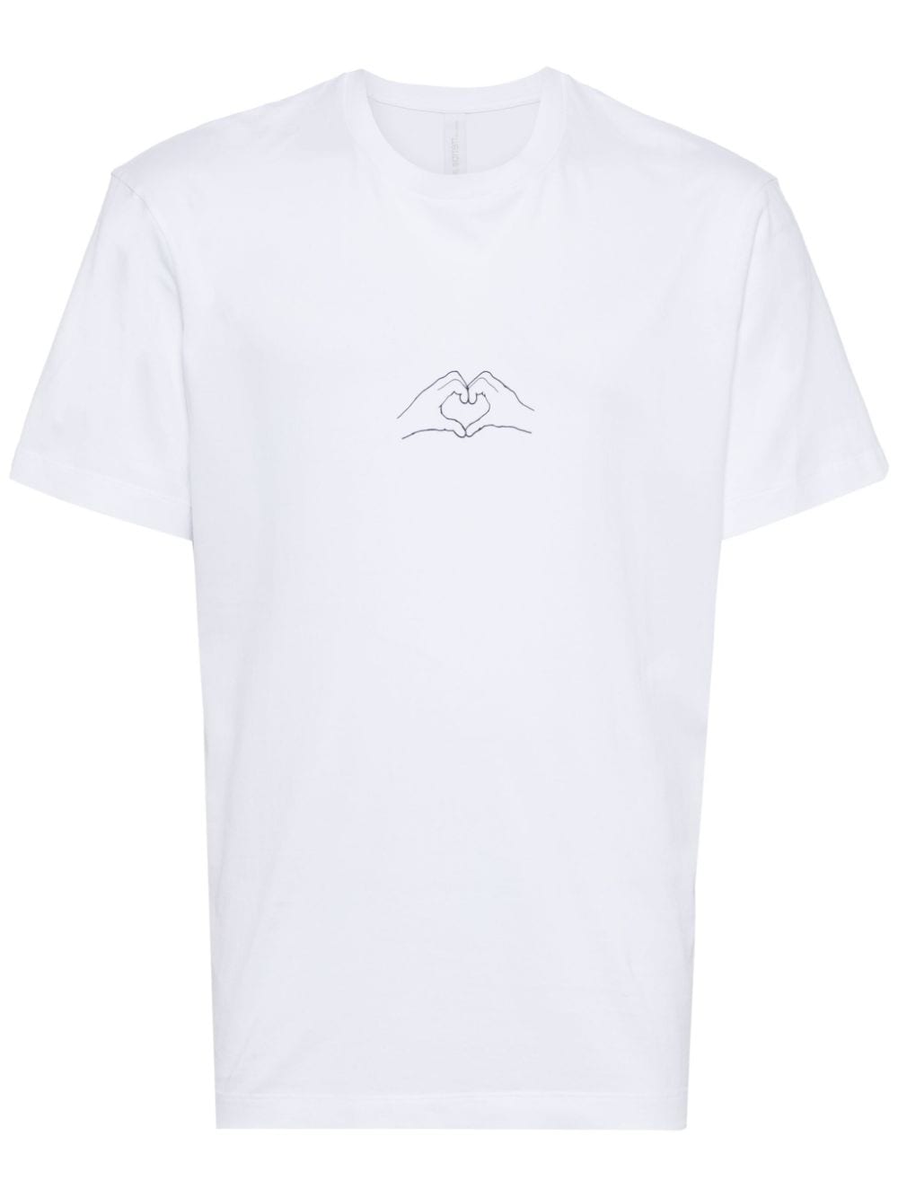 Neil Barrett graphic-print cotton t-shirt - White von Neil Barrett