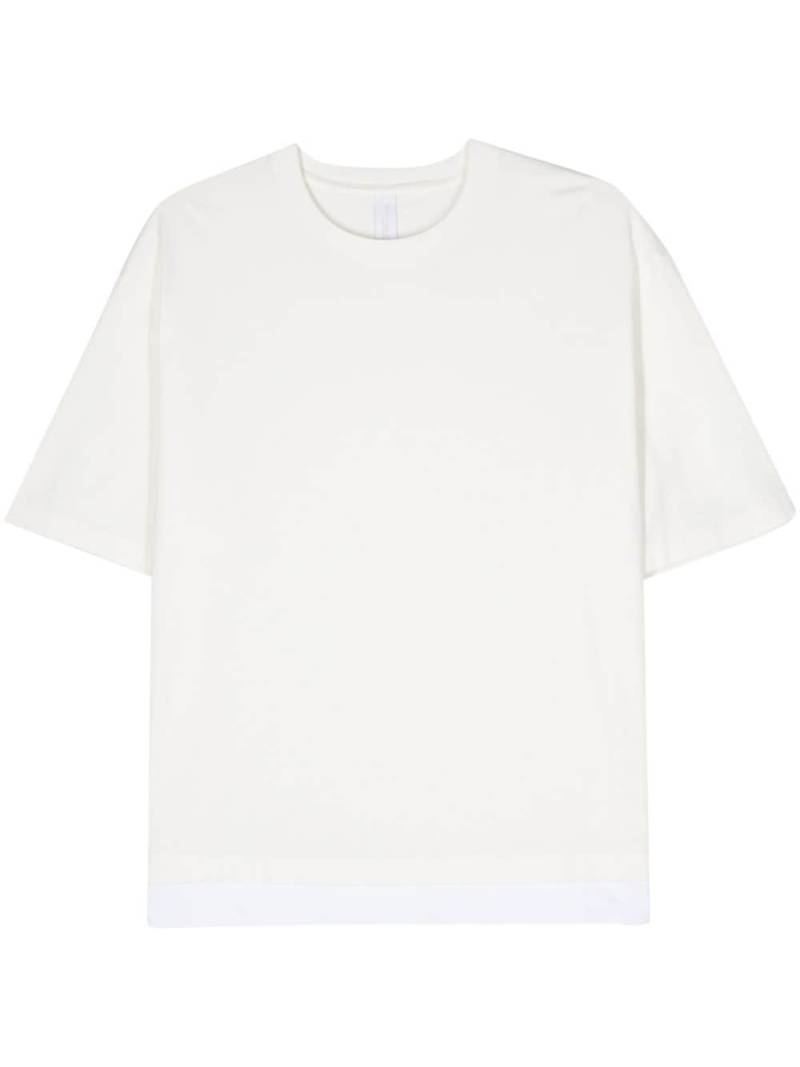 Neil Barrett layered cotton T-shirt - Neutrals von Neil Barrett