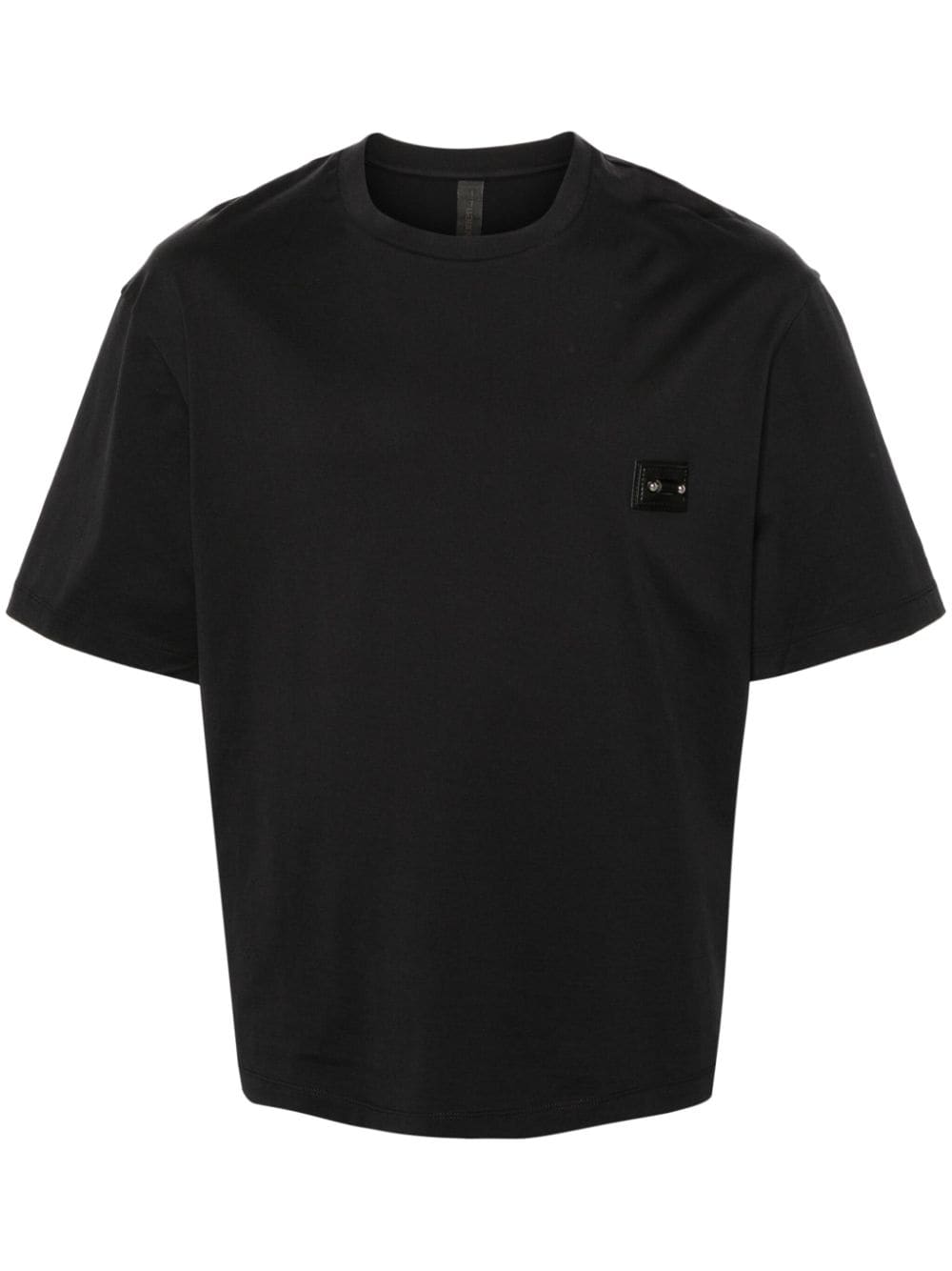 Neil Barrett piercing-patch cotton T-shirt - Black von Neil Barrett