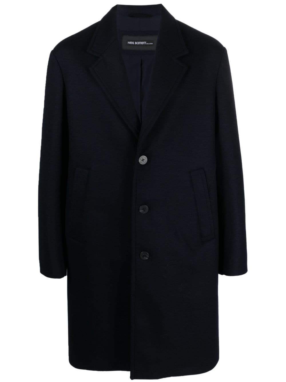 Neil Barrett single-breast notch-lapel coat - Blue von Neil Barrett