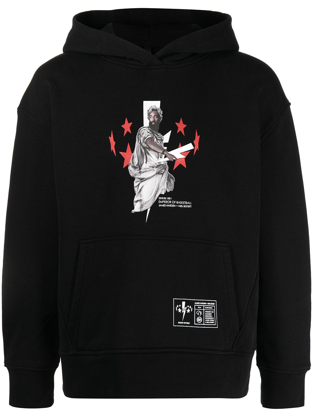 Neil Barrett x James Harden Emperor Of Basketball hoodie - Black von Neil Barrett